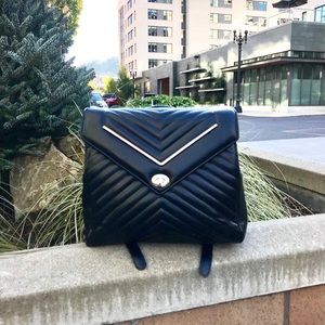 Black Chevron Backpack